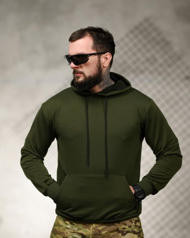 Милитари худи TRENASH  Козацькому роду oliva ТР6032