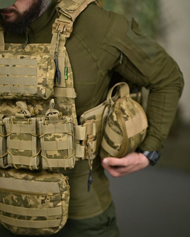 Плитоноска 7.62 с рюкзаком пиксельТР6022
