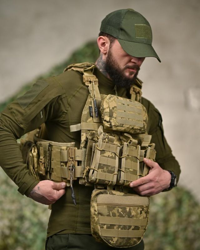 Плитоноска 7.62 с рюкзаком пиксельТР6022