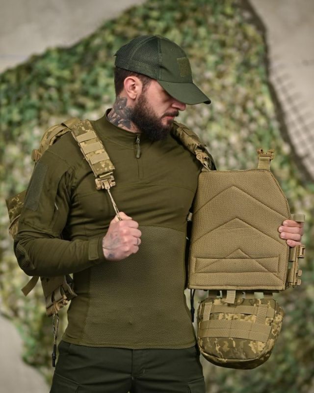 Плитоноска 7.62 с рюкзаком пиксельТР6022