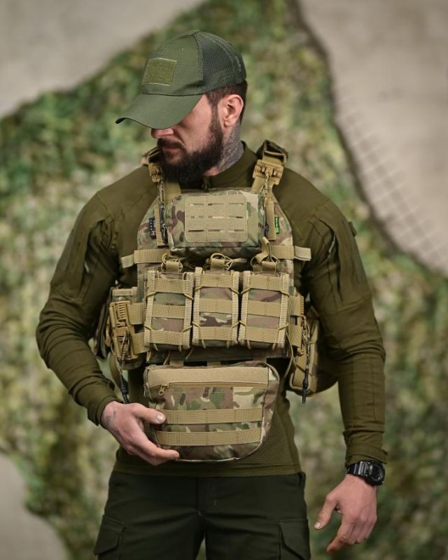 Плитоноска 7.62 з рюкзаком Multicam ТР6021