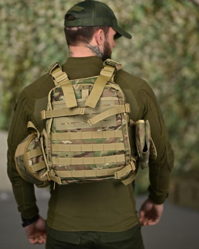 Плитоноска 7.62 з рюкзаком Multicam ТР6021