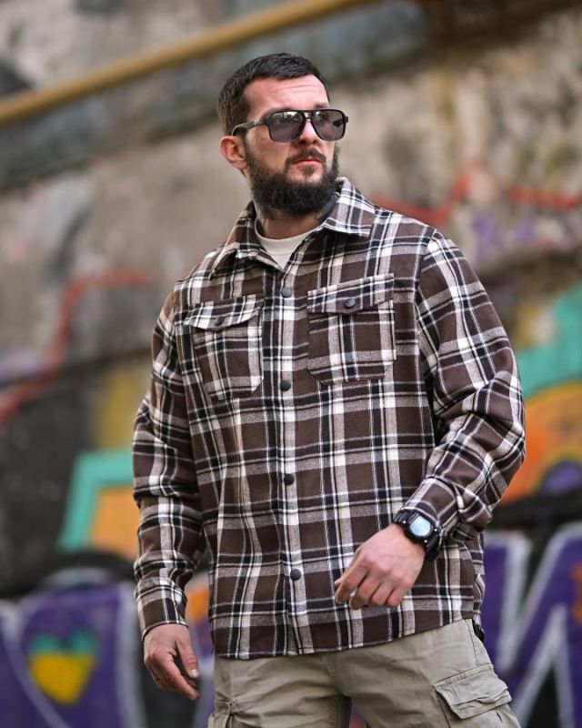 Клетчатая рубашка AGGRESSION mike ТР6883