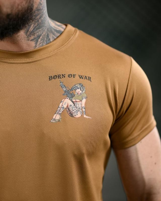 Тактическая футболка BORN OF WAR  woman cayot   ВТ4712
