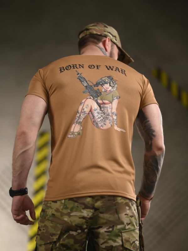 Тактическая футболка BORN OF WAR  woman cayot   ВТ4712