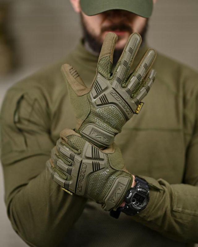 Рукавички тактичні Mechanix M-Pact oliva ВТ7354