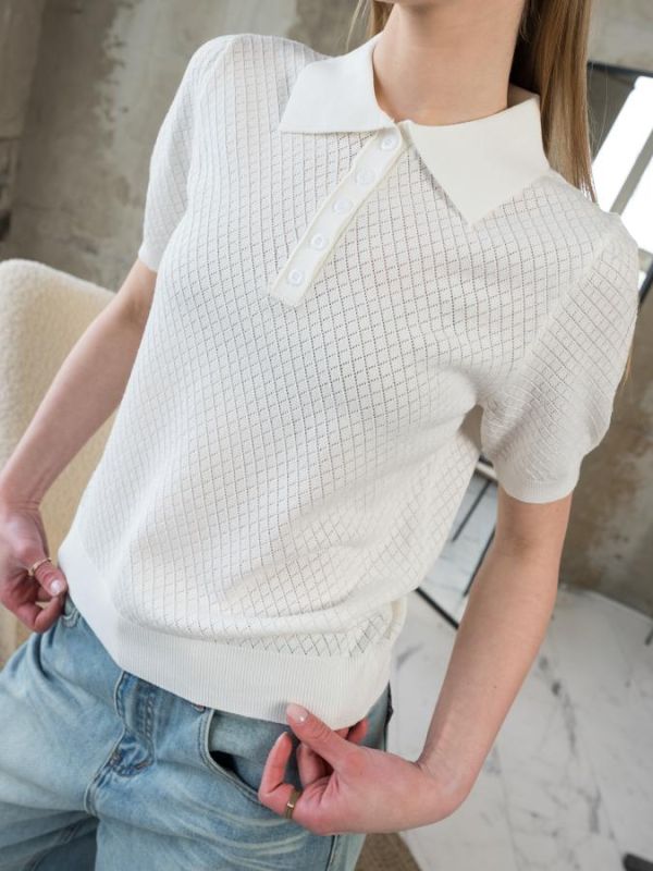 Футболка поло white ТР6841