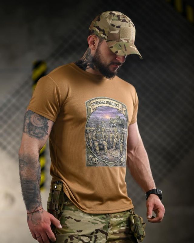 Тактическая футболка BORN OF WAR Молодість coyot ВТ4717