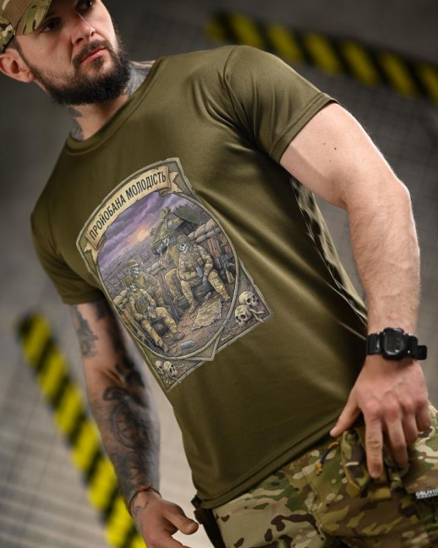 Тактическая футболка BORN OF WAR Молодість oliva  ВТ4720