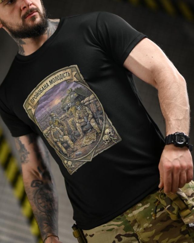Тактическая футболка BORN OF WAR Молодость black  ВТ4717