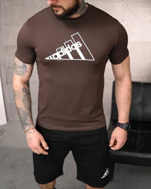 Летний комплект Adi logo brown ТР6161