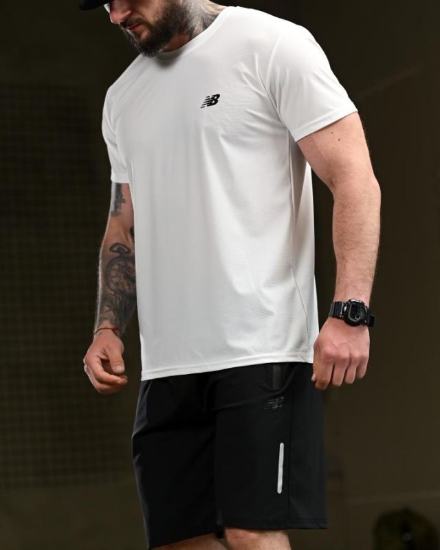 Летний  костюм NB black /white  РП6256