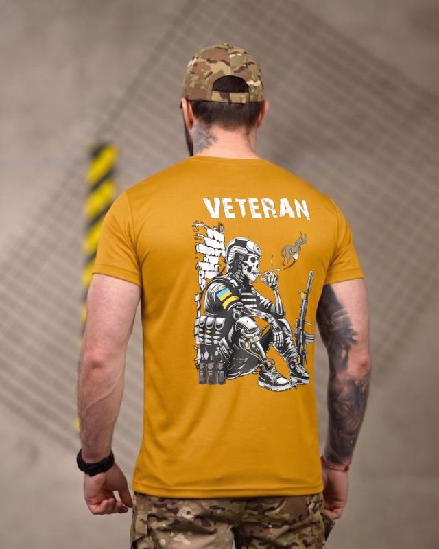 Тактическая футболка SELION Veteran cayot ДЛ7221