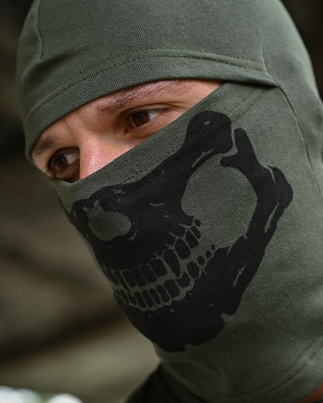 Балаклава Skull  олива ТР6936