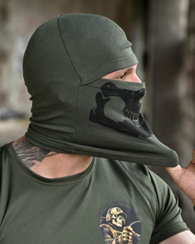 Балаклава Skull  олива ТР6936