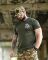 Tactical t-shirt SELION runes oliva TR6948