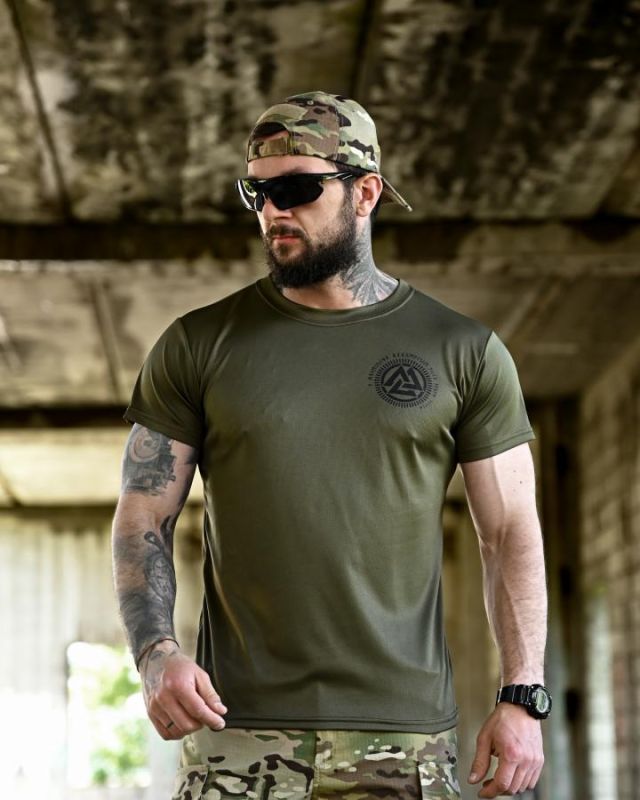 Футболка BORN OF WAR Viking soul oliva ВТ4633