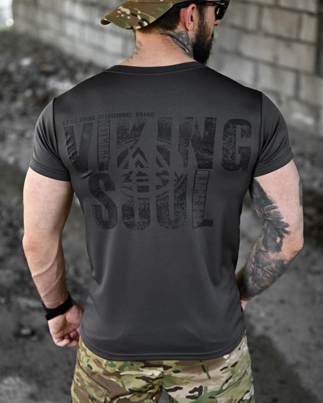 Футболка BORN OF WAR Viking soul grey ВТ4635