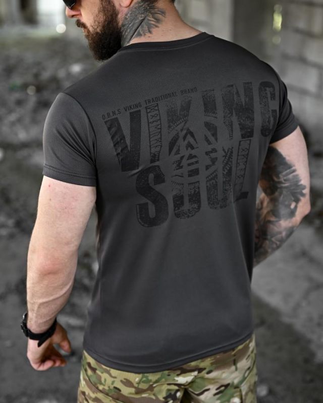 Футболка BORN OF WAR Viking soul grey ВТ4635