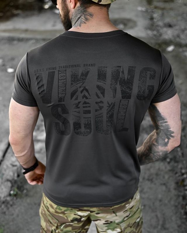 Футболка BORN OF WAR Viking soul grey ВТ4635
