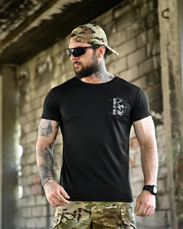Тактическая футболка BORN OF WAR  Defense black ВТ4631