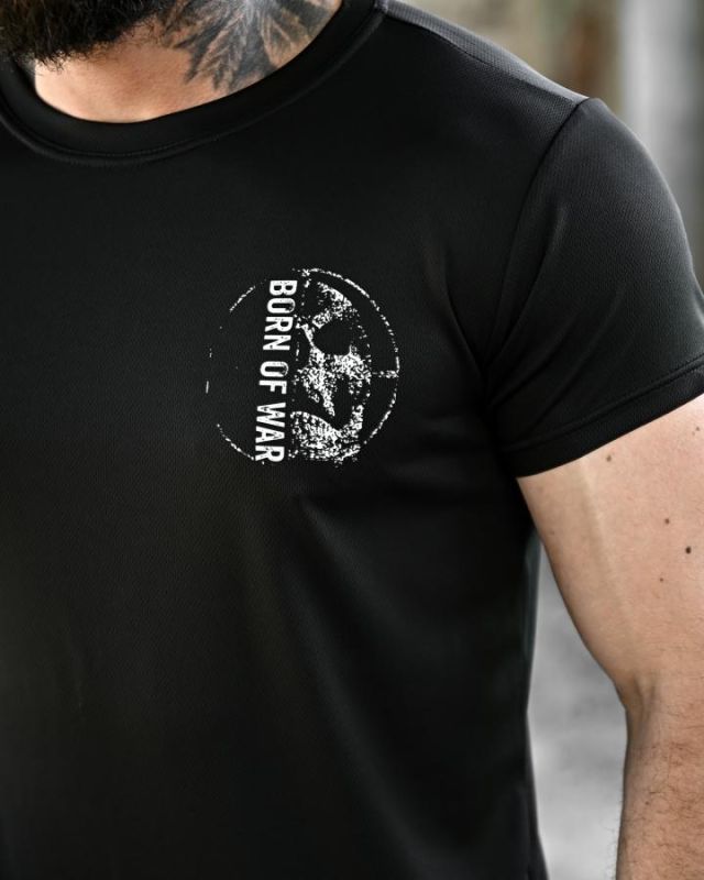 Тактическая футболка BORN OF WAR  Defense black ВТ4631