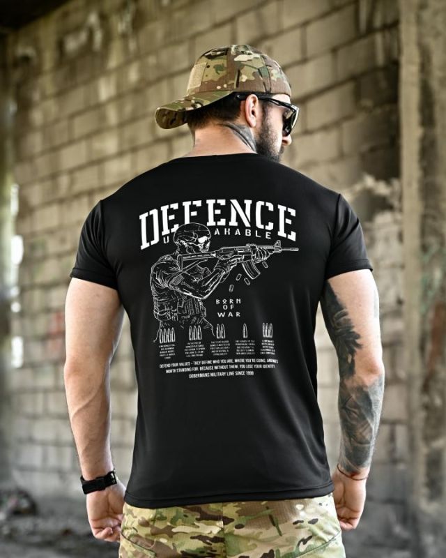 Тактическая футболка BORN OF WAR  Defense black ВТ4631