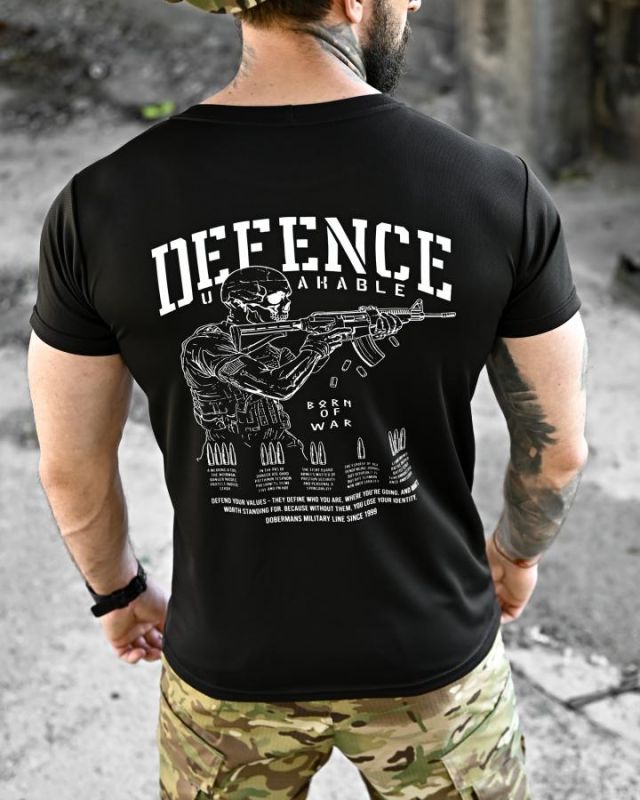 Тактическая футболка BORN OF WAR  Defense black ВТ4631