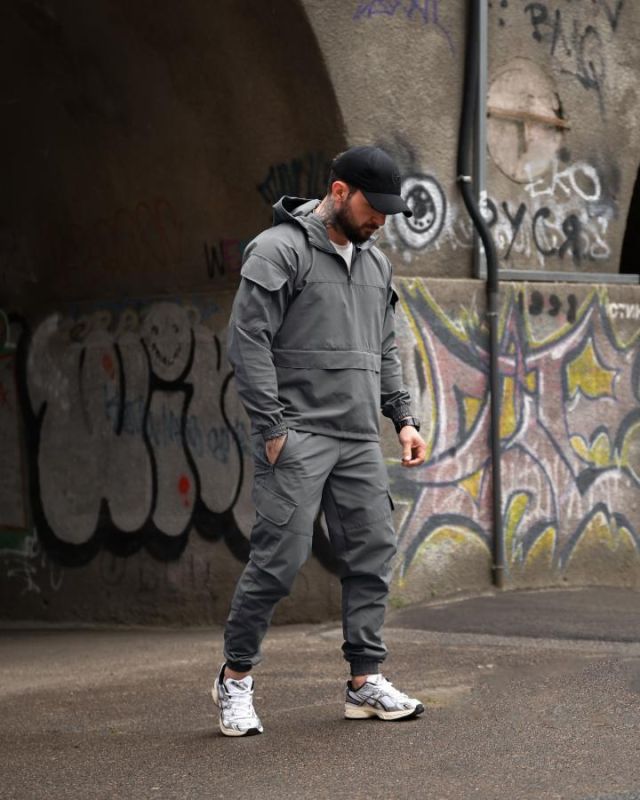 Спортивный костюм анорак Si KLAN   grey ВТ4663