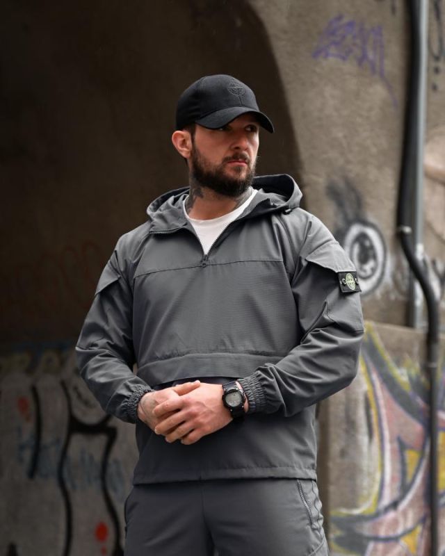 Спортивный костюм анорак Si KLAN   grey ВТ4663
