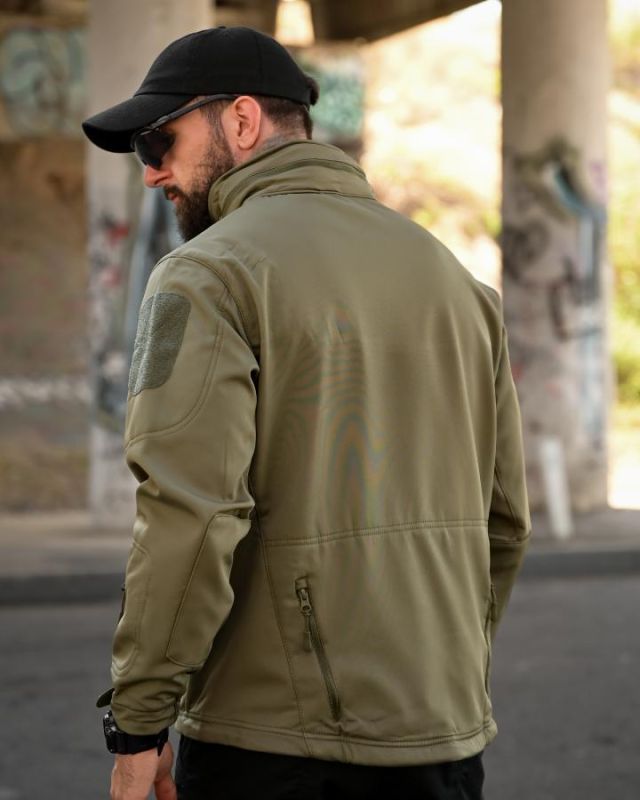 Тактична куртка Softshell ELEMENT олива РА4969