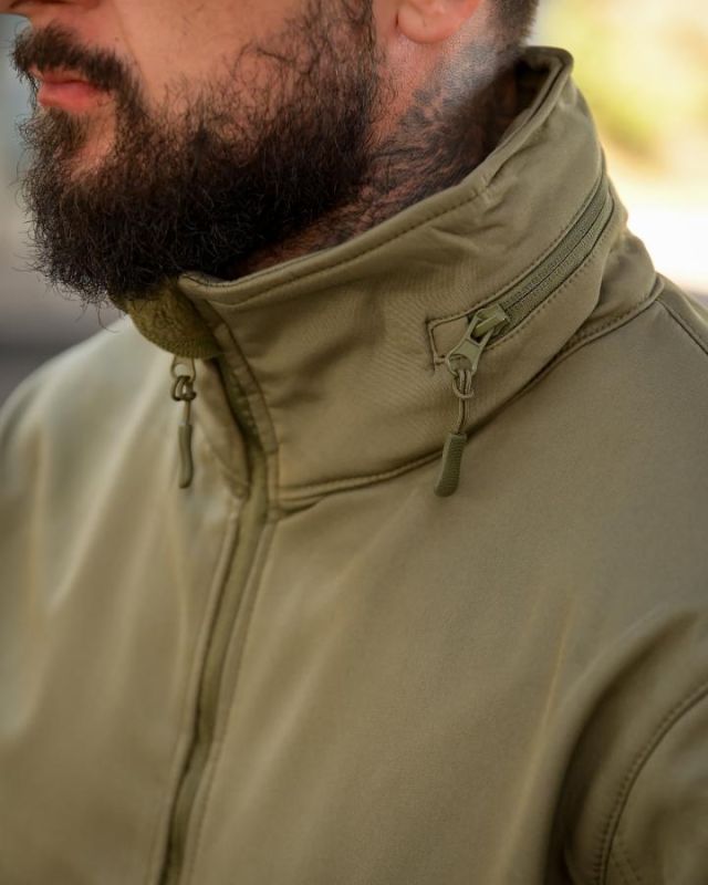 Тактична куртка Softshell ELEMENT олива РА4969