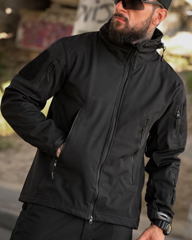 Тактична куртка Softshell ELEMENT black РА4968