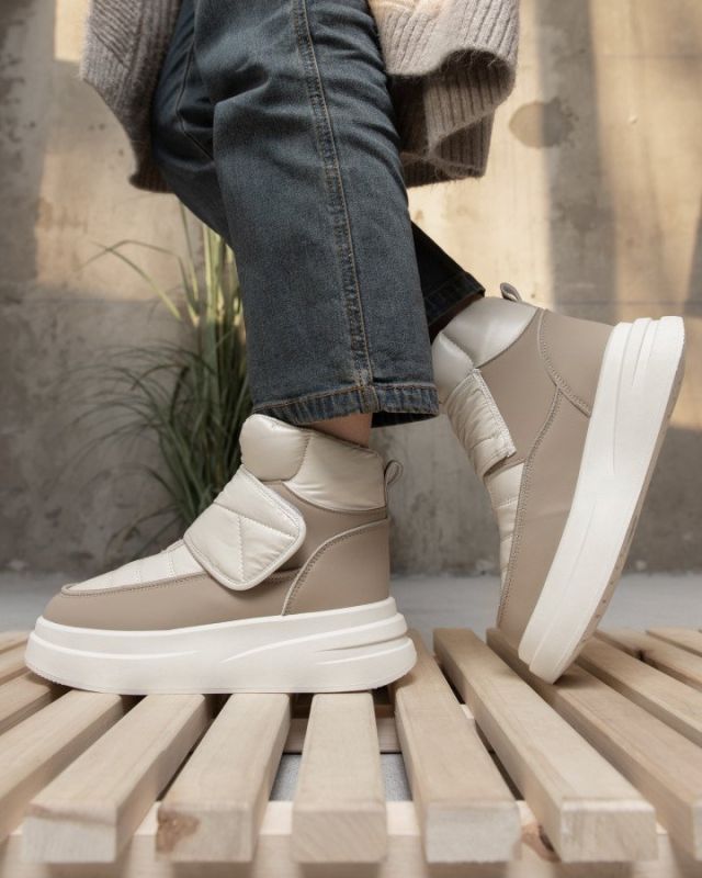 Женские ботинки lunar  beige/ camel  LM10-6 ВТ0558