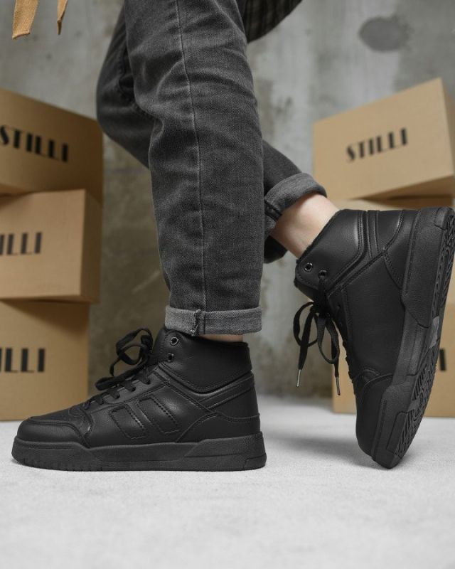 Зимние женские кроссовки black AD500-1 ВТ0576
