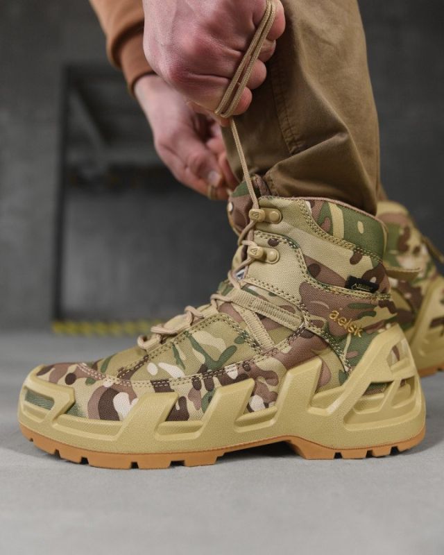 Ботинки тактические  aeisk gore tex мультикам  ВТ6613