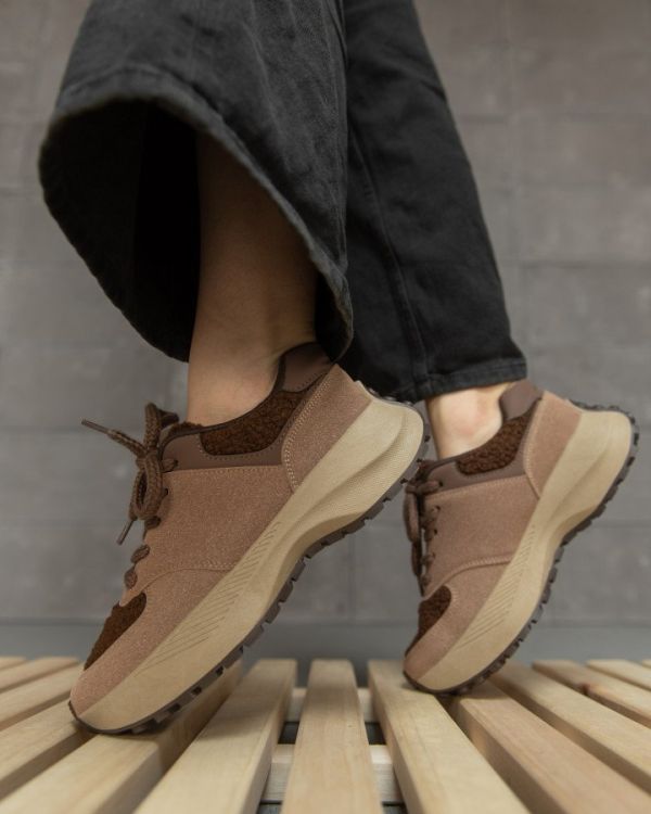 Женские кроссовки teddi  brown 9-781 НП3298
