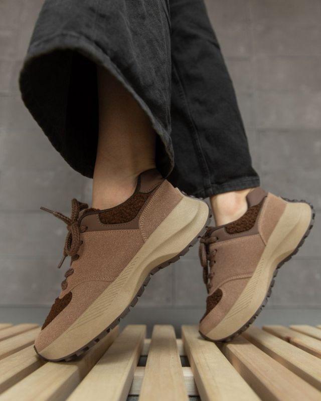 Женские кроссовки teddi  brown 9-781 НП3298