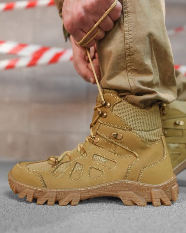 Тактические берцы Tactical Nubuck  cayot