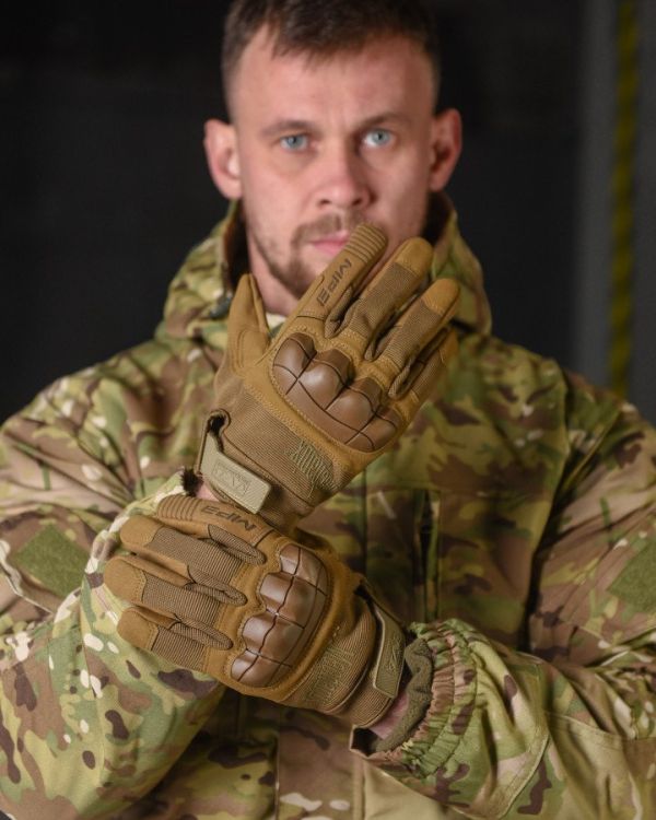 Зимние перчатки Mechanix energy с защитными накладками койот ВТ7557