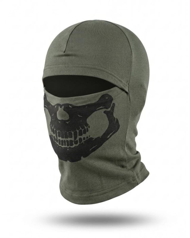 Балаклава Skull  олива ТР6936