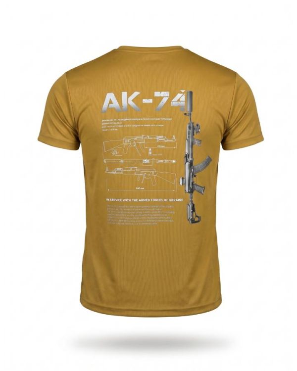 Тактическая футболка SELION АК-74 кайот   РН2542