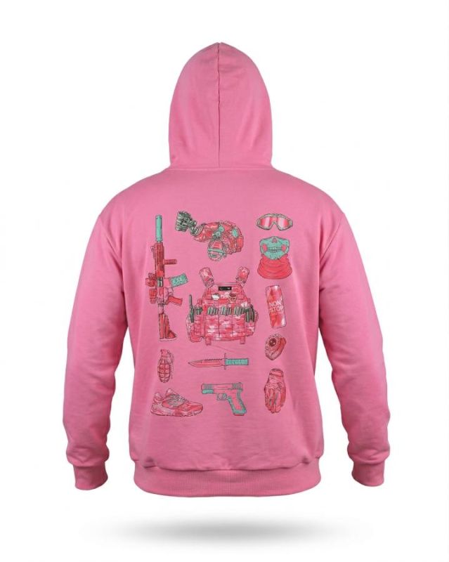 Милитари худи FAXIS  equipment pink ТР6962