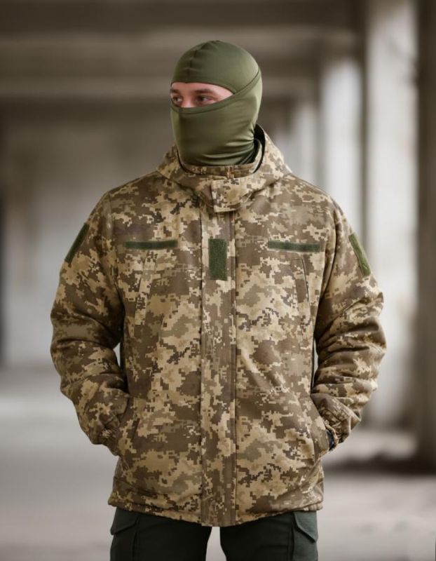 Зимний бушлат   пиксель ВР6242