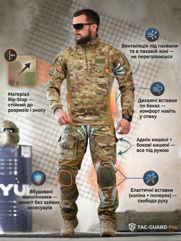Летний штурмовой костюм  7.62 ТР6018