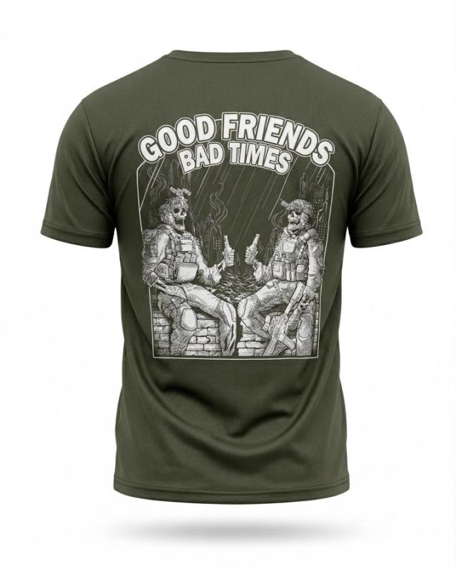 Тактична футболка SELION friends olive TR6769