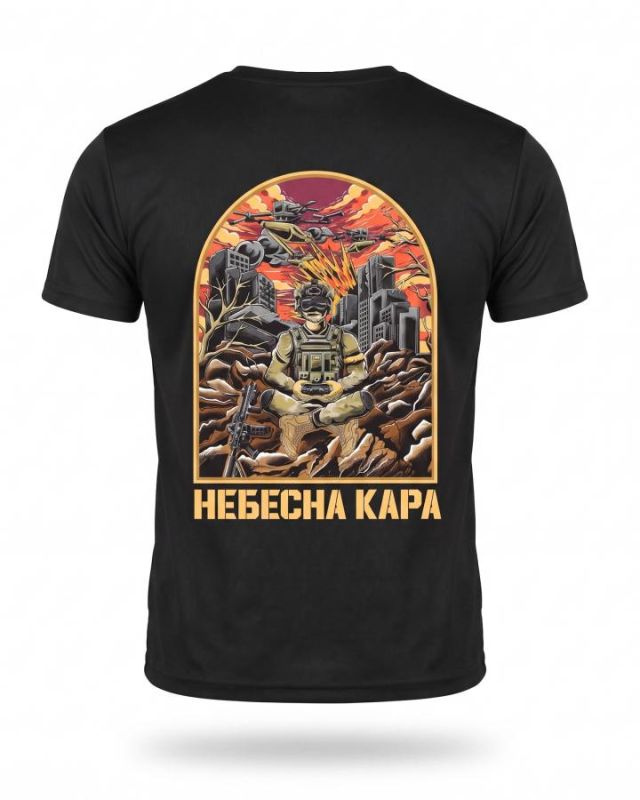 Тактична футболка SELION Небесна кара black ПП7895