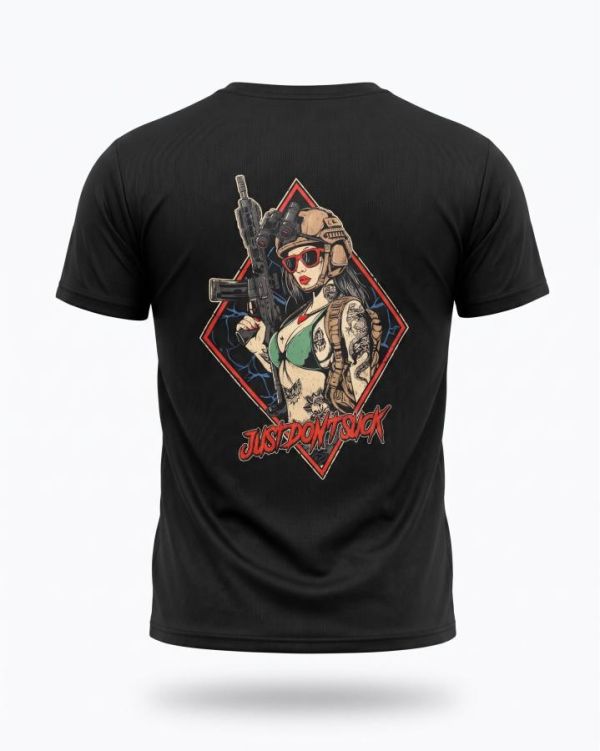 Тактическая футболка SELION Just don’t black ТР6217