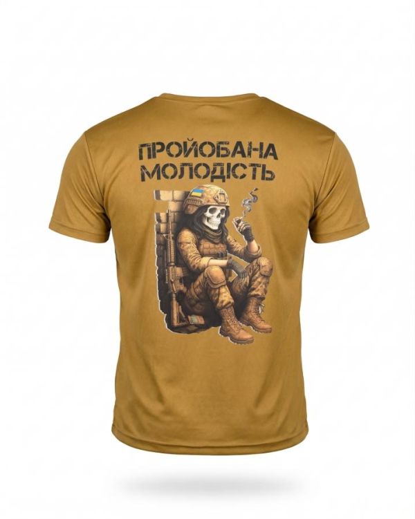 Тактическая футболка SELION  Молодість кайот    ТР6846