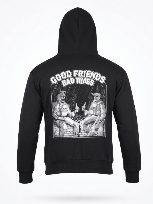 Мілітарі худі TRENASHFriends black ТР6029